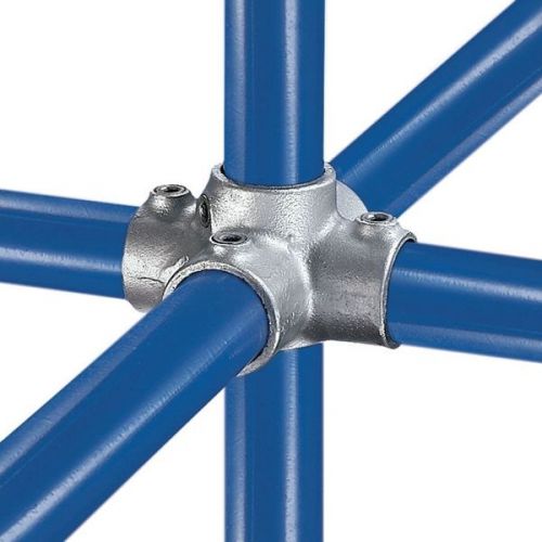 Kee safety 40-8 four socket cross galvanized steel 1-1/2&#034; ips (1.94&#034; id) for sale
