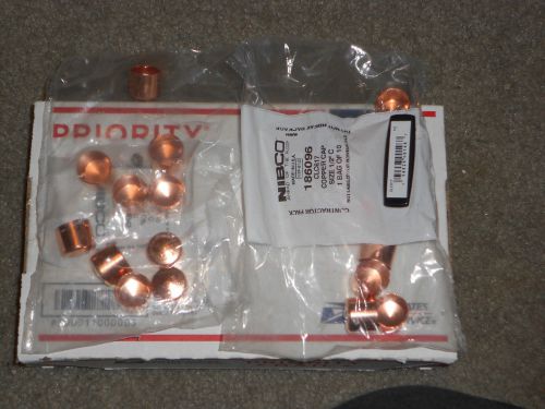 100 NIBCO 1/2&#034; END CAPS COPPER PIPE FITTINGS