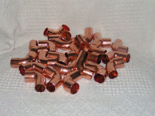 Lot of 24 -- 3/4&#034; copper sweat 90 street elbows for sale