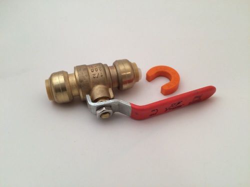 SharkBite 1/2&#034; Push-Fit Shut Off/On Ball Valve, w/ Removal Disconnect Tool. NEW