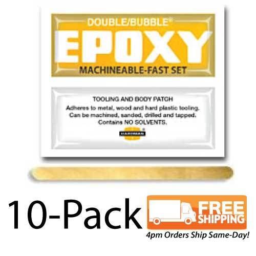 10-pack - hardman double bubble &#034;yellow label&#034; machineable epoxy #04002 for sale