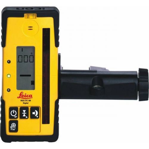 New leica rod eye 160 digital laser receiver detector &amp; clamp with warranty for sale