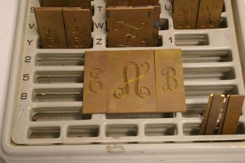 New Hermes Brass 3 Letter Monogram Font - 333 &amp; 334