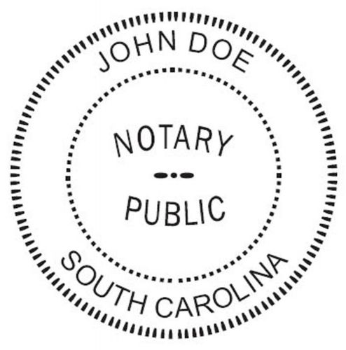 For SOUTH CAROLINA NEW Round Self-Inking NOTARY SEAL RUBBER STAMP