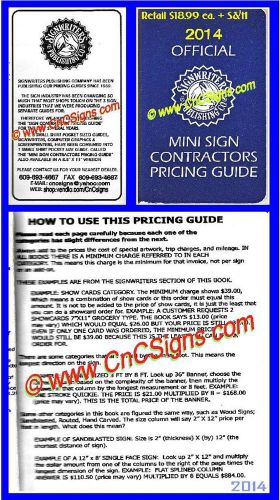 2014 sign screen print price guide vinyl signwriters pricing cutter plotter new for sale
