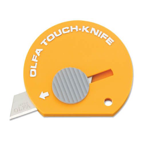 5 PACK / OLFA MODEL TK-4 YELLOW TOUCH POCKET KNIFE