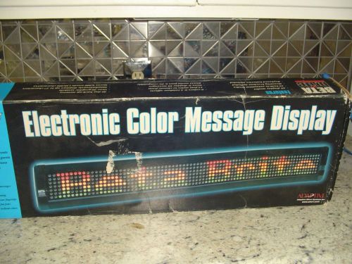 Beta-Bright LED Sign 24&#034;  Programmable Scrolling indoor  8 Color  Message Board