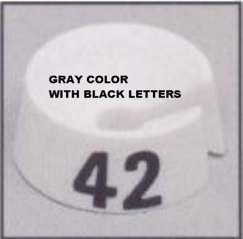 Store Display Fixtures 25 NEW GRAY SIZE MARKERS FOR HANGERS Size 48 SHORT