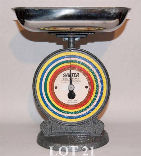 Salter antique vintage banking coin checker scales weighing model 53b for sale