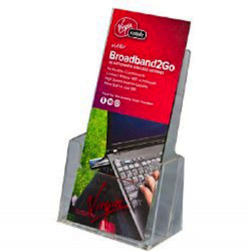 4x9 Tri-Fold Clear Brochure Holder Best Seller Lot of 50 DS-LHF-S100-50