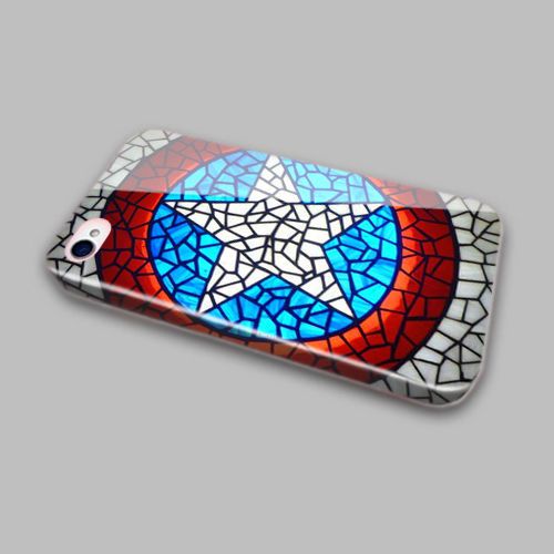 Captain America Shield Cover Case Iphone 4 4s 5s 5c 6 6plus Samsung S5