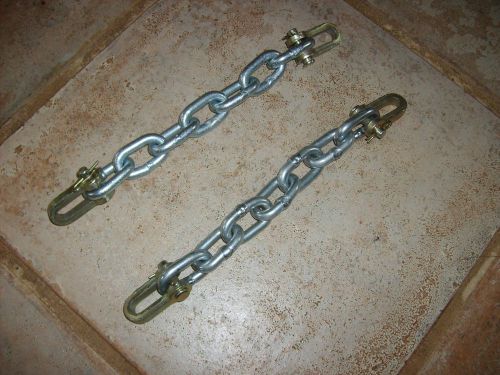 PAIR OF MASSSEY FERGUSON TE20 TEA20 TED 20 TEF20 35 35x TRACTOR CHECK CHAINS