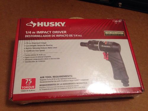 NEW HUSKY 1/4&#034; IMPACT DRIVER #H4340  Price +$80 In Home Depot / Free Shipping