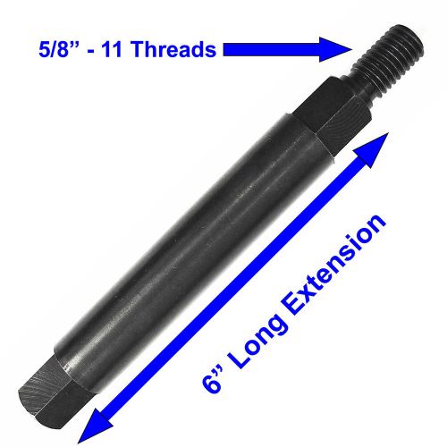 6” core drill bit extension 5/8” - 11 male to 5/8” - 11 female for sale