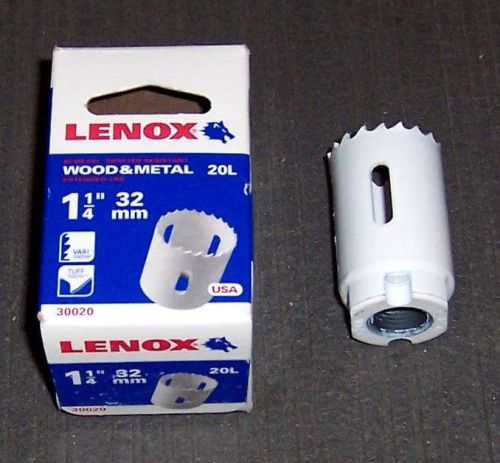 Lenox 30020-20L  1-1/4&#034; Bi-Metal Hole Saw Wood/Metal