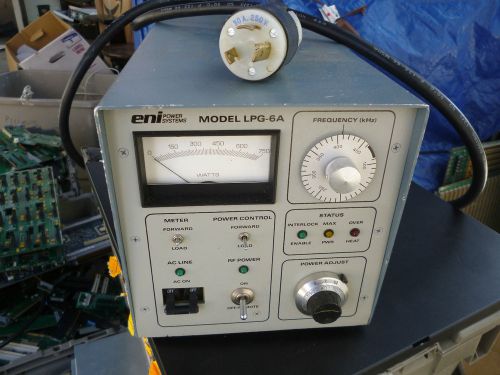 ENI LPG-6A RF GENERATOR, LOW FREQUENCY With ENI LPG-6T Output