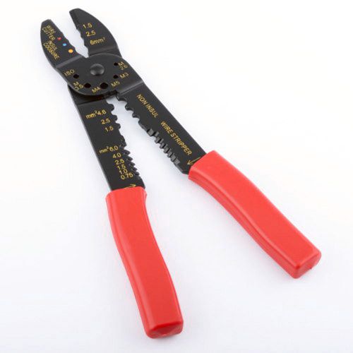 15 ATE Tools 10&#034; Crimping Pliers Neon Handle Stripper Wire Crimp Cutter Cut