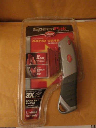 SPEEDPAK UTILITY KNIFE CLAUSS RAPID-LOAD 10 BLADES SNAP AND GO 18038  Free Ship
