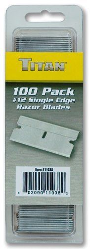 NEW Titan 11038 #12 Single Edge Razor Blade - 100 Piece