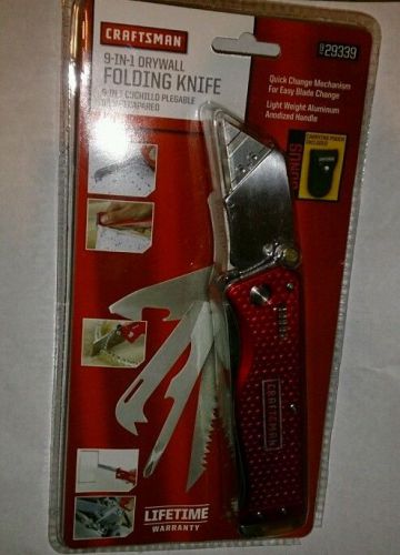 Craftsman 9-IN-1 Drywall Folding Knife with Lifetime Warranty and Carry Pouch