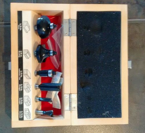 Craftsman router bit box with bits great christmas present for sale
