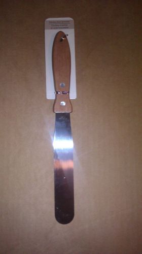 STAINLESS STEEL PUTTY KNIFE 11&#034; INCHES HARDWOOD HANDLE