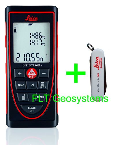 Leica disto e7400x laser distance meter w/ free original swiss army penknife for sale