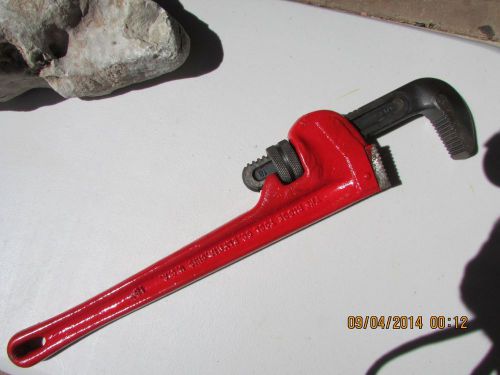 &#034;RIDGID&#034; BRAND 18&#034; INCH PIPE WRENCH, IN VERY GOOD CONDITION