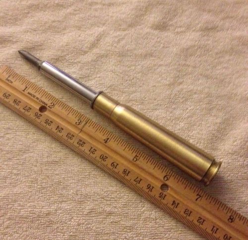 50 Cal Real Spent Machine Gun Bullet Six In One Screwdriver - FREE SHIPPING
