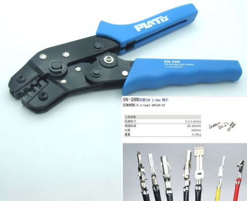 0.25 0.5 1.0mm? 18-28 AWG Cables Crimping tool Pliers for non-insulated terminal