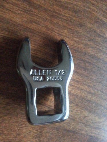 ALLEN 20553, 1/2&#034; Opening, Chrome Crowfoot Wrench, 3/8&#034; Drive