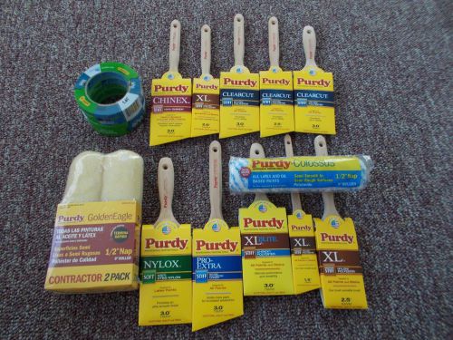 Purdy paint brushes and roller cover lot!!!
