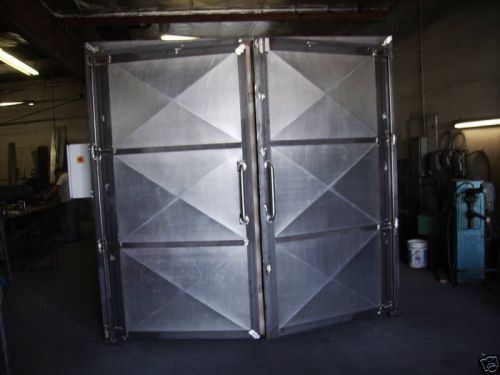 New powder coat batch oven inside 8ft x 8ft x 20ft deep for sale