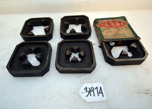 Reed 4 Inch x 4 Inch Block Dies (5) Items (Inv.31974)