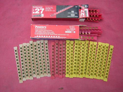 450 Assorted .27 caliber Safety Load Strips Ramset Hilti Powers Powder Acutated