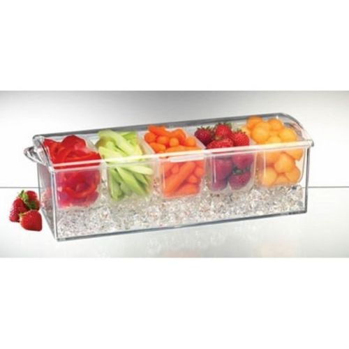 BRAND NEW - Prodyne Ab6 Acrylic Condiments On Ice Keeps Chilled For Hours