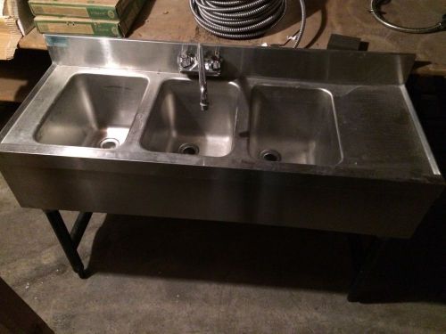 Commercial 3 Bay Stainless Steel Sink