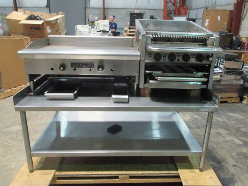 American Range Commercial Flat Top Grill + MagiKitch&#039;n Commercial Char Broiler