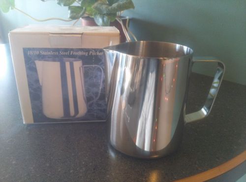 Barista Steam Pitcher Milk Frothing 18/8 Stainless Steel 50 oz. capacity