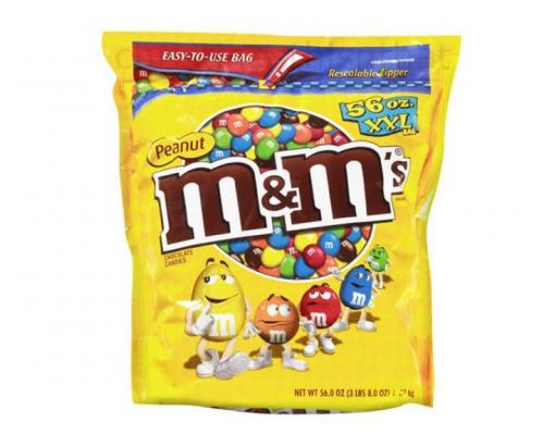 M &amp; M Peanut Chocolate Bulk Vending Candy 3.5 lbs. ~ 1 Bag