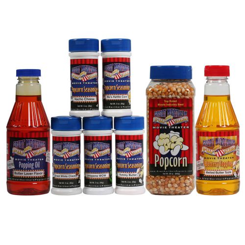Great northern popcorn theater popping kit deluxe - gourmet popping set for sale
