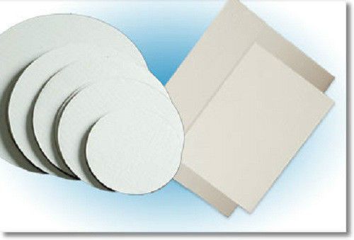 17.25&#034;w x 25&#034;l full sheet cake pads, white, corrugated, grease resistant (5/pkg) for sale