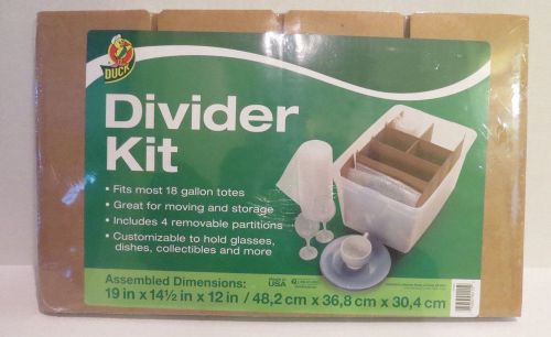 Duck Brand Cardboard Divider Kit ( fits most 18 gallon totes) 19&#034; X 14.5&#034; X 12&#034;
