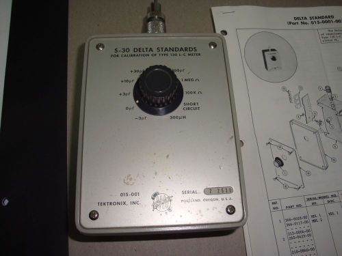 Tektronix  s-30 delta standards for calibration of type 130 lc meter for sale