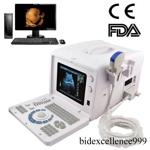 Portable digital ultrasound machine scanner system convex probe free 3d ce fda for sale
