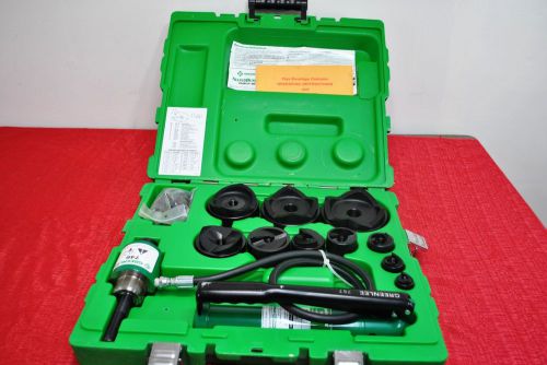 New greenlee 7310sb 1/2&#034; to 4&#034; slug-buster ram and hand pump hydraulic driver for sale