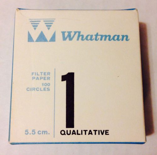 WHATMAN 1 Qualitative Filter Paper, 5.5cm, Pack of 100, 70/105 ???