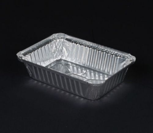 2 1/4 lb. oblong aluminum foil take-out pan 500/ctn- disposable container trays for sale