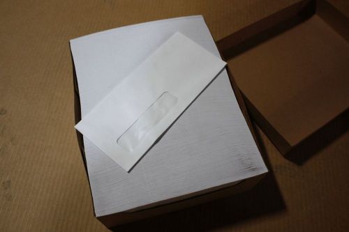 Genuine 4 Units X 500 Windowed Envelopes White, Size 4-1/8 X 9-5/8&#034;, Made in USA