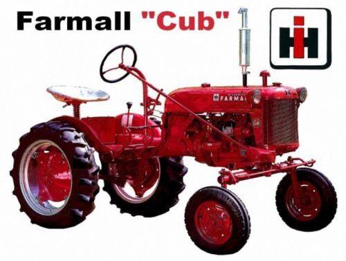 New INTERNATIONAL HARVESTOR FARMALL CUB RED Tractor Mouse Pad Mats Mousepad